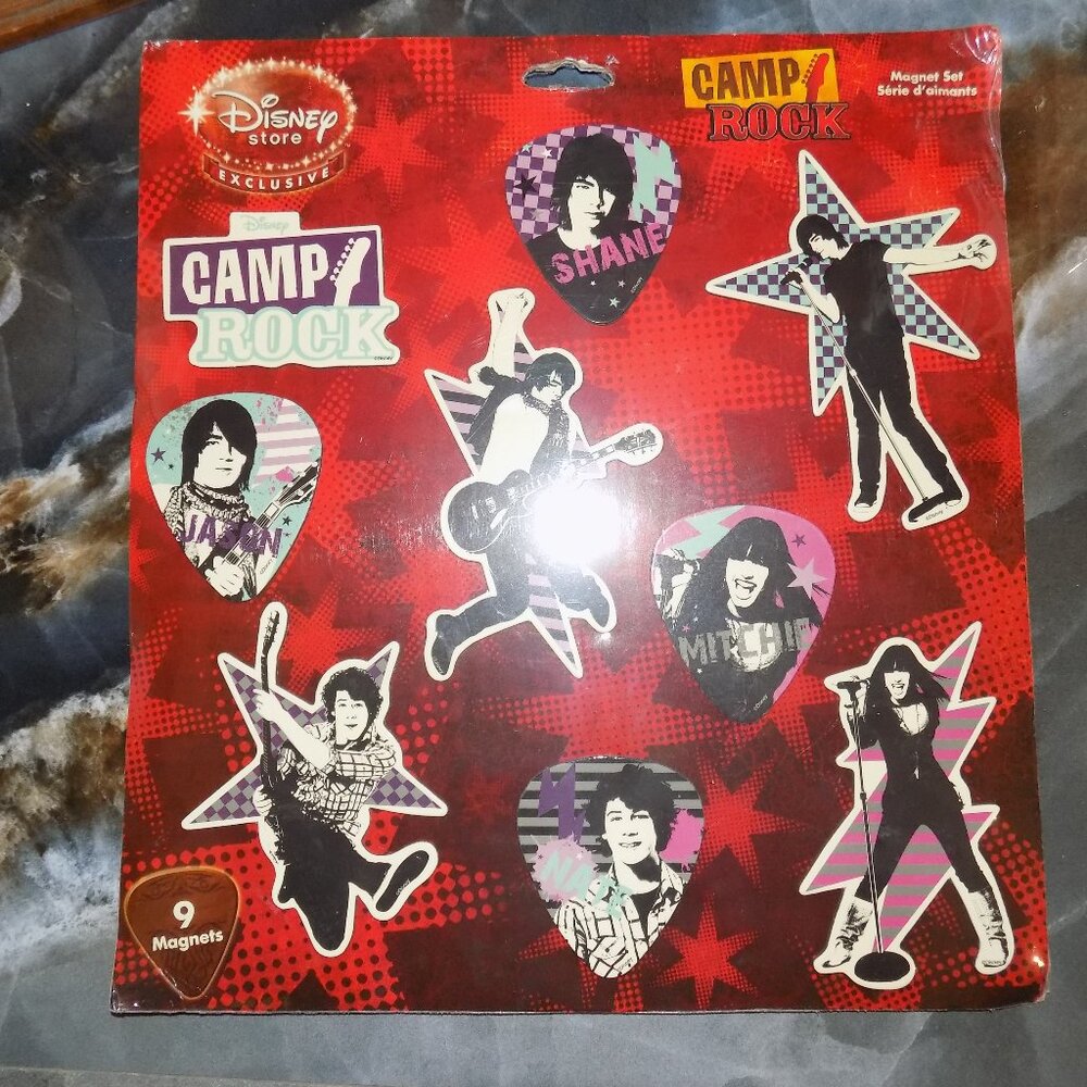 DISNEY MOVIE CAMP ROCK MAGNET SET SHANE JASON MITCHIE NATE SET/9 CHARACTERS NEW
